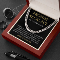 Thumbnail for Promise Necklace Boyfriend 2908 Cuban Link New