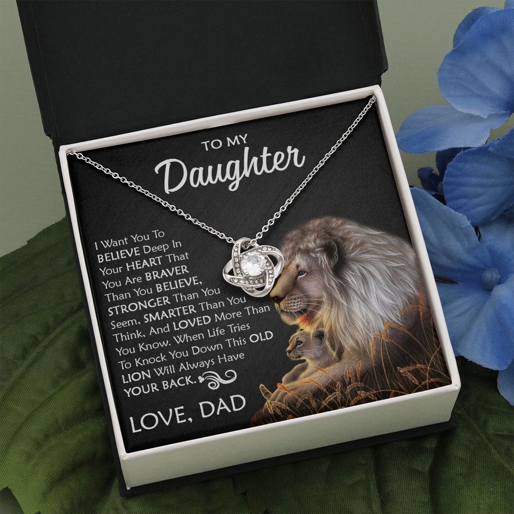 1 Daughter Dad Lion 1511  Love Knot New