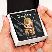 Thumbnail for 1 Lion Daughter 2411 Black  Interlocking Heart New