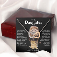 Thumbnail for 3 Lion Daughter 2411 Black  Interlocking Heart New