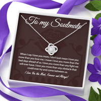 Thumbnail for To my soulmate 4 Love Knot Necklace