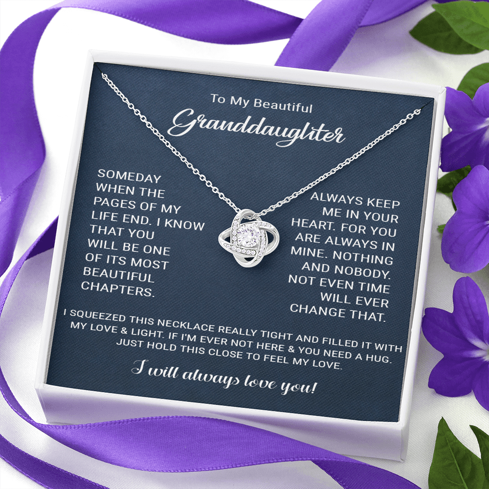 4 Granddaughter 2406 Love Knot Necklace