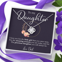 Thumbnail for Daughter - Dad 3 Love Knot Necklace