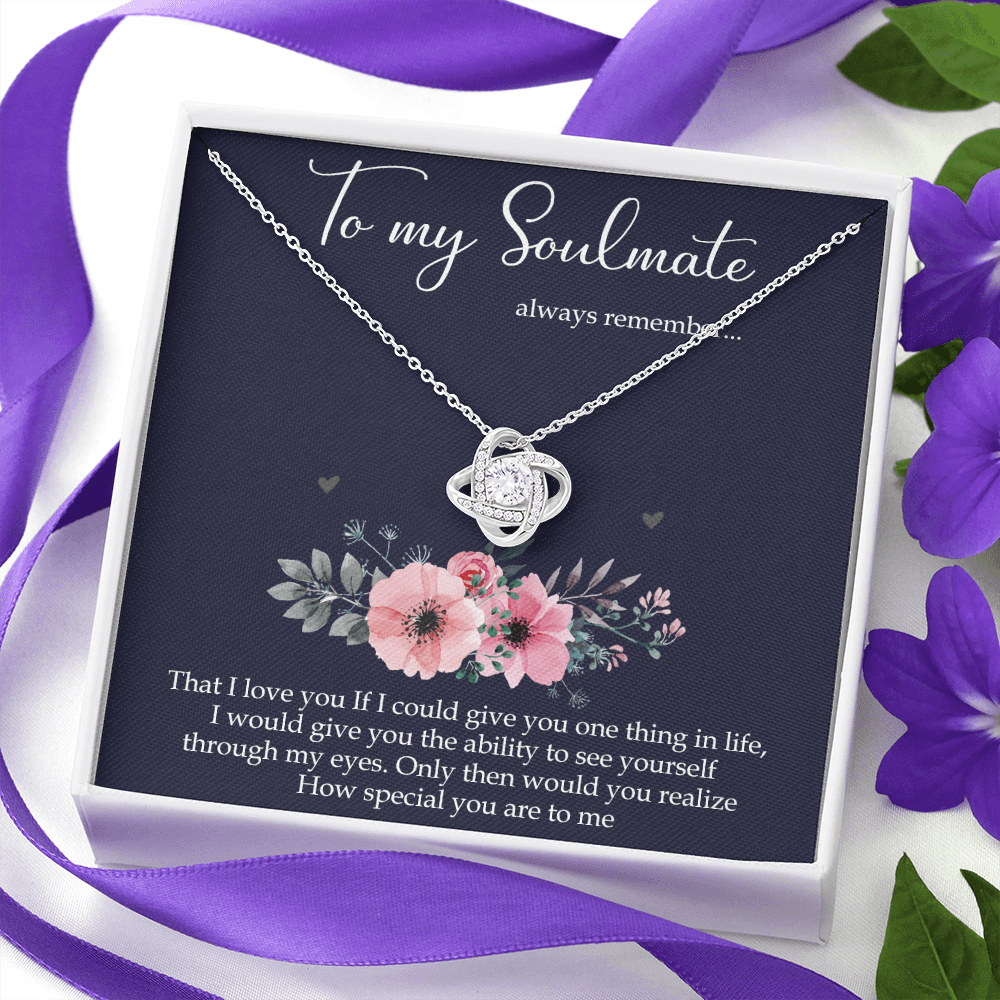 To my soulmate 5 Love Knot Necklace