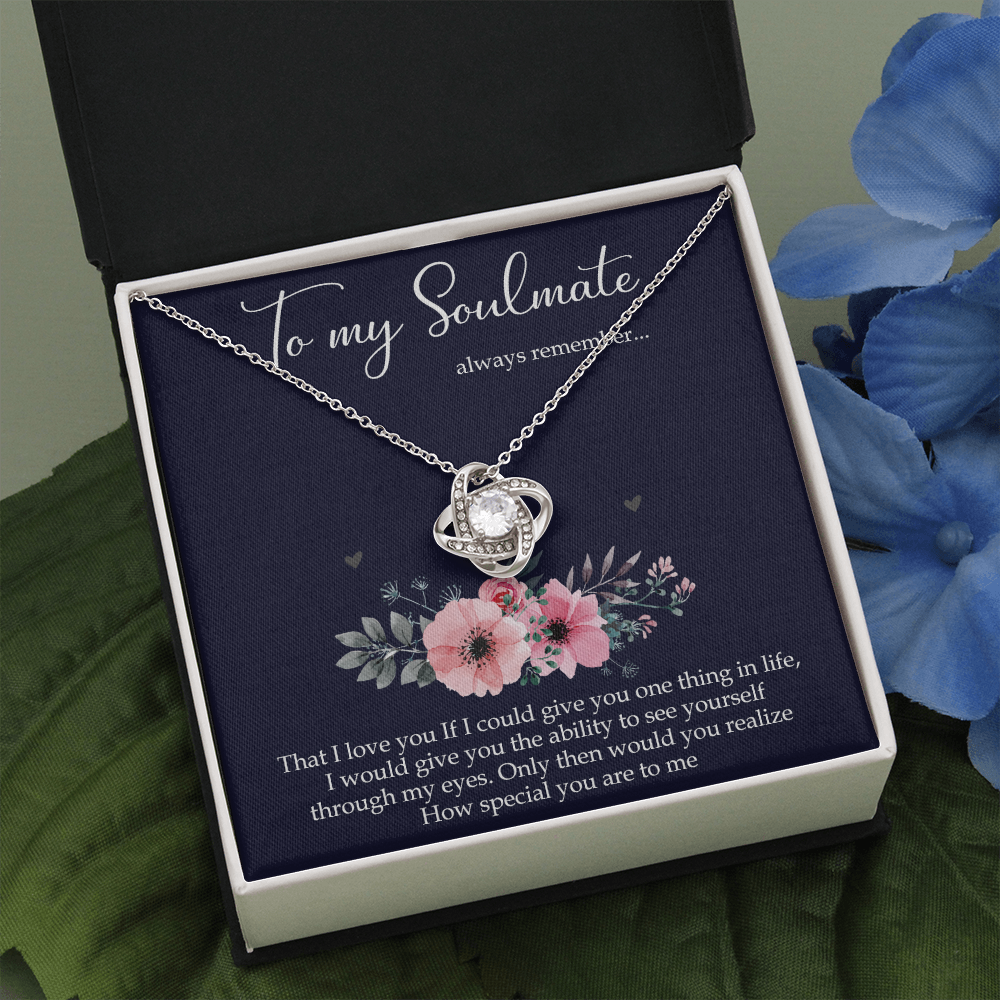 To my soulmate 5 Love Knot Necklace
