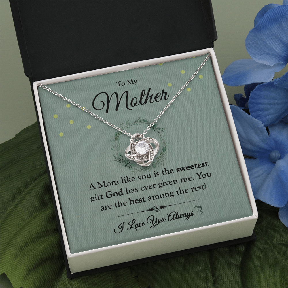 Mom 2 Love Knot Necklace