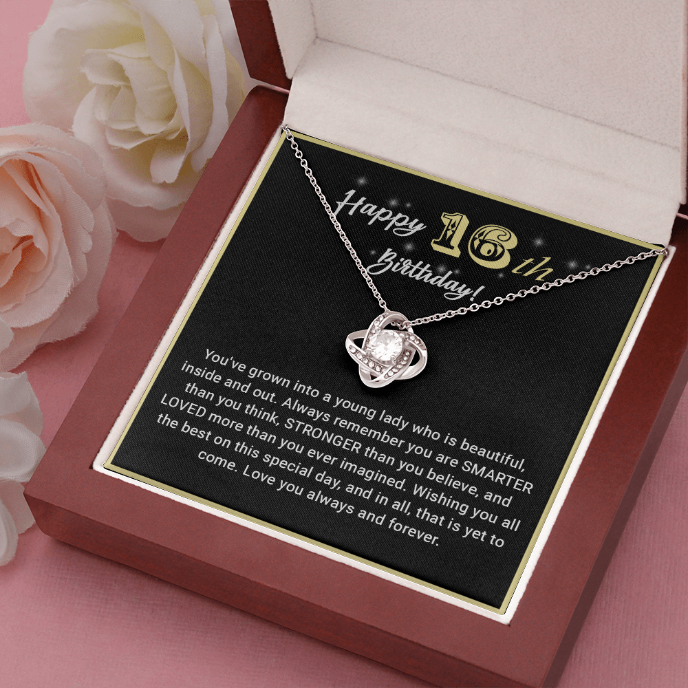 16th Birthday 2506 Love Knot Necklace