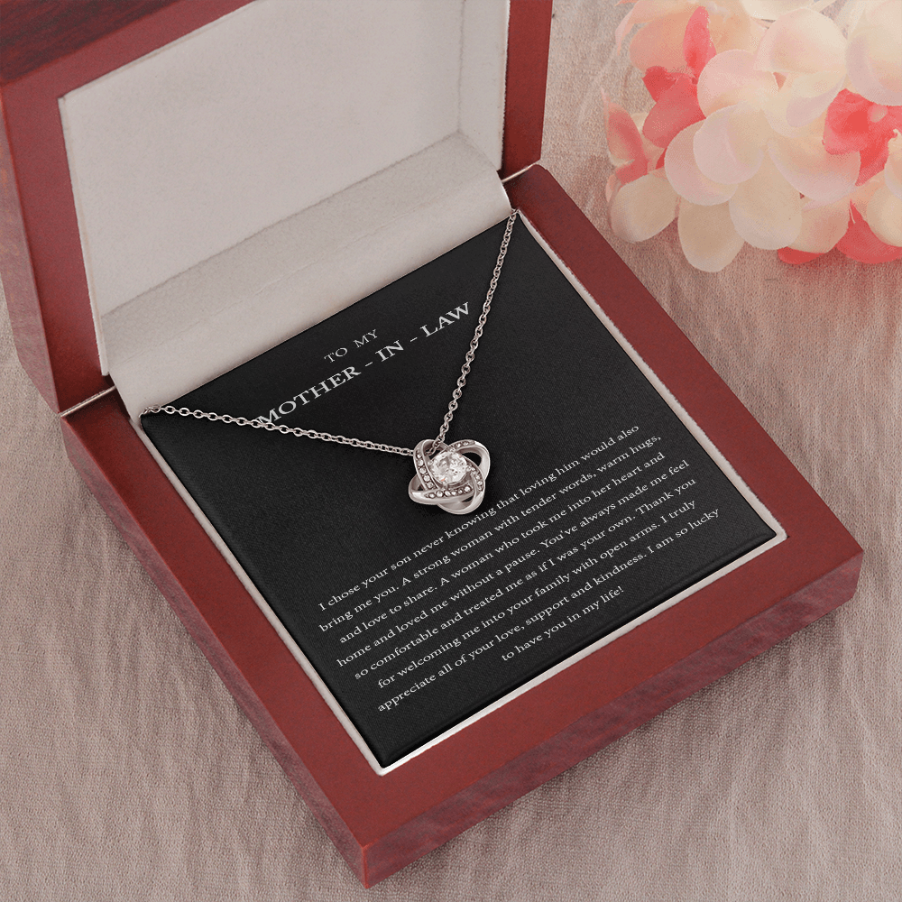 1 mother in law Love Knot Necklace
