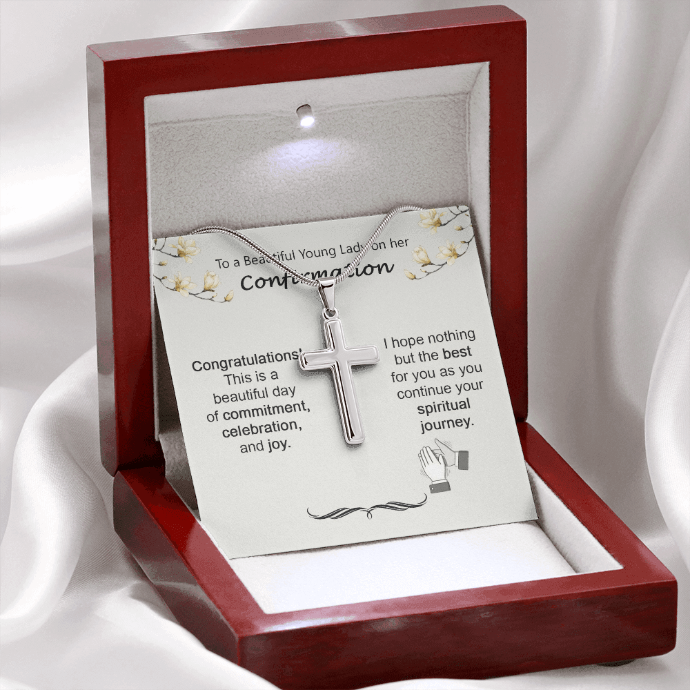 2 Stainless Cross Confirmation