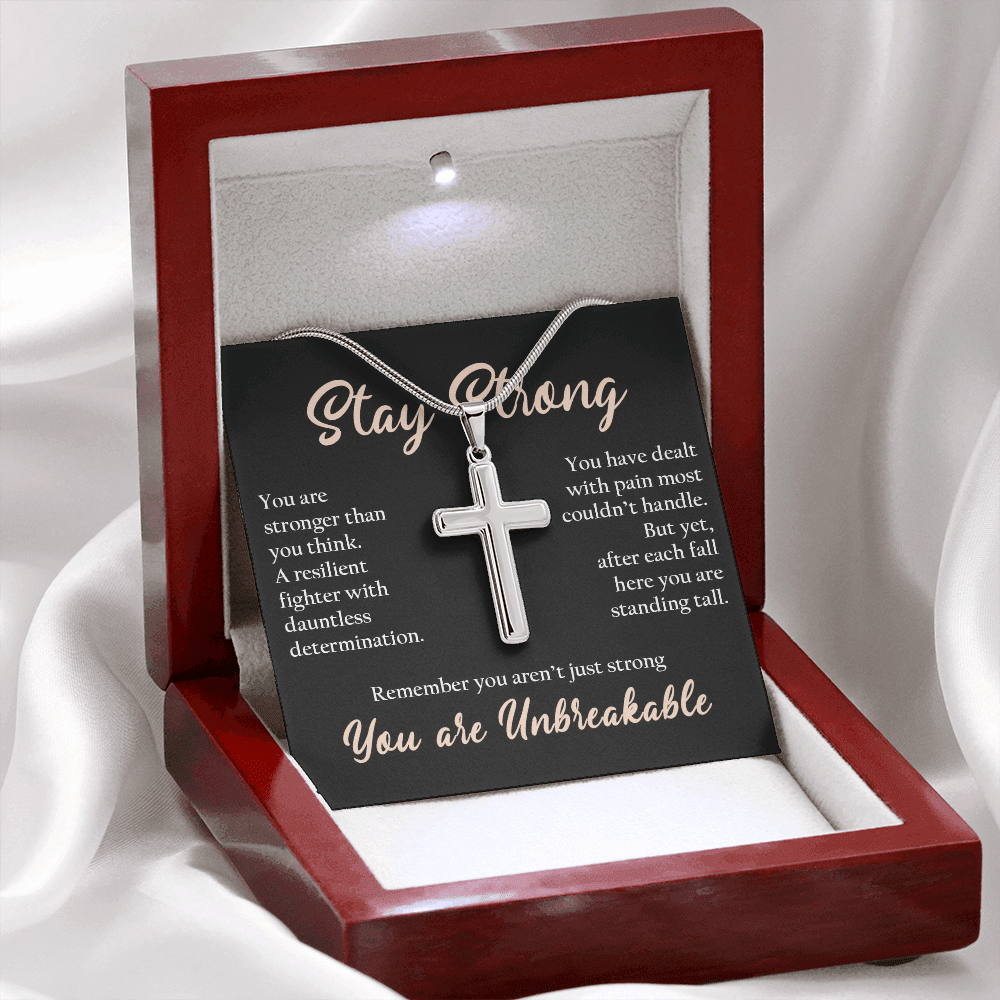 1 Stay Strong Stainless Cross
